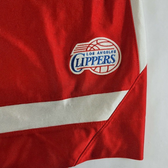 Vintage Nike NBA Los Angeles LA Clippers Basketball Shorts Red Men's Sz large - Picture 3 of 6